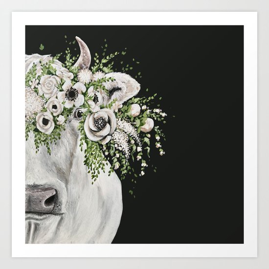 Fancy the Cow Art Print