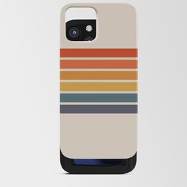 Parama - Classic Colorful 70s Vintage Style Retro Racing Summer Stripes iPhone Card Case