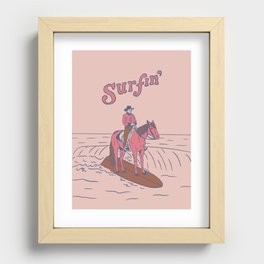 Surfin' Recessed Framed Print