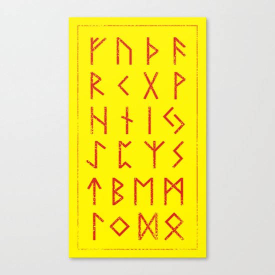 Elder Futhark Canvas Print