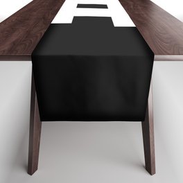 Hash Sign (White & Black) Table Runner