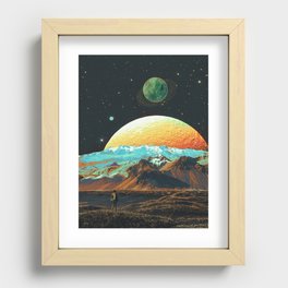 Exploring The Cosmos - Retro Space Recessed Framed Print