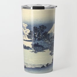 Shichiri-ga-hama beach in Sagami province, Hokusai, 1830-1834 Travel Mug