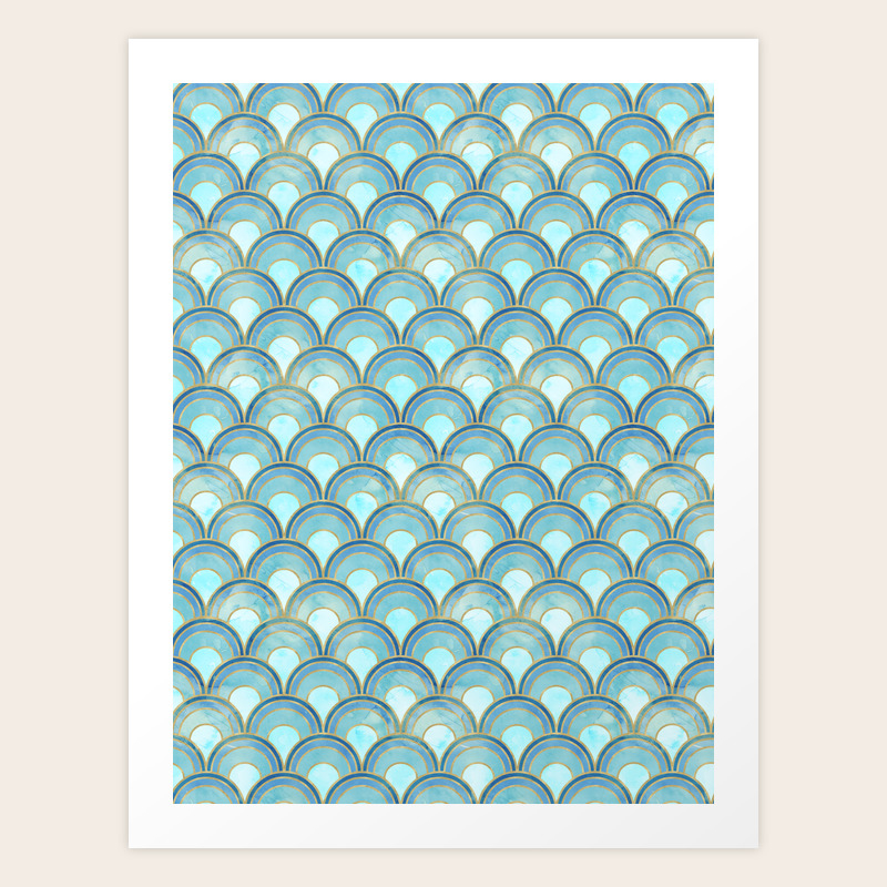 The Peacock Theme Art Print By Cafelab Society6