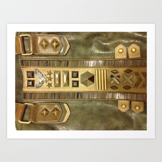 Eagle Leather Fashion Case Art Print
