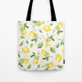 Lemons minted self design background Tote Bag
