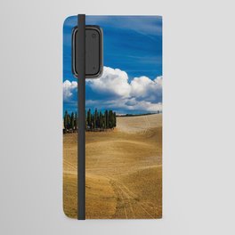 Hills of Tuscany, Italy with clouds and strand of stone pines color landscape photograph / photography for home and wall decor Android Wallet Case