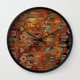 Mohave Native American Art Wall Clock