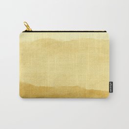 Ombre Waves in Gold Carry-All Pouch