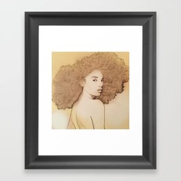 Afro Queen Framed Art Print