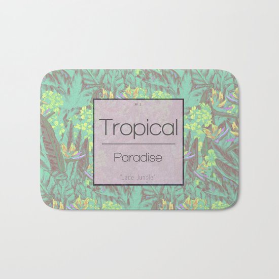 Tropical Paradise: Jade Jungle Bath Mat