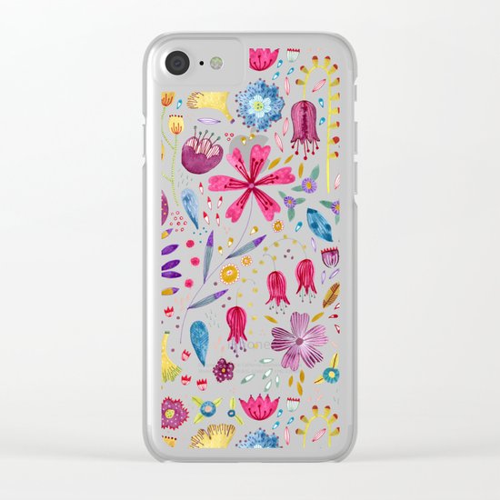Autumn Hedgerow Clear iPhone Case