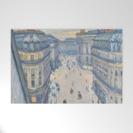 Gustave Caillebot - Rue Halevy, View from the Sixth Floor Welcome Mat