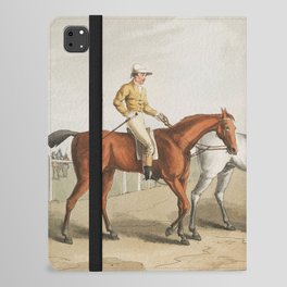 19th century in Yorkshire life with horses iPad Folio Case