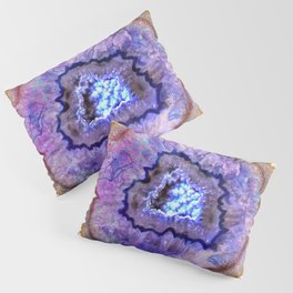 Opal and Gold Agate Pillow Sham