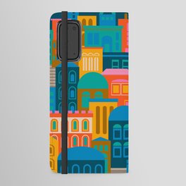 VINTAGE TRAVEL POSTER-CITY LIGHTS AT NIGHT Android Wallet Case
