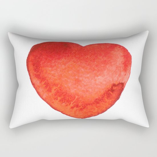 Watercolor heart Rectangular Pillow