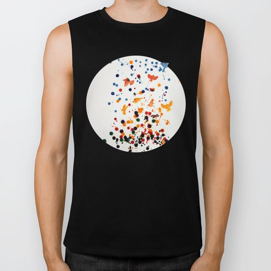 Birds Biker Tank