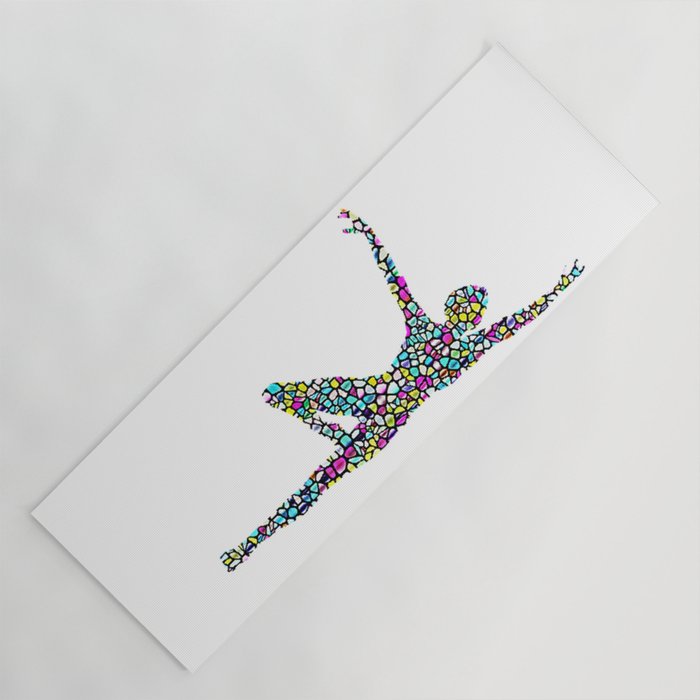 Stained Glass Ballet Yoga Mat