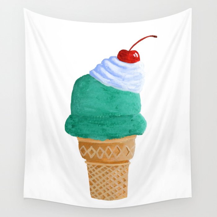 Ice Cream Cone Wall Tapestry
