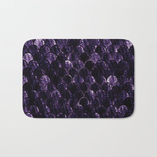 Black Fish Bath Mat