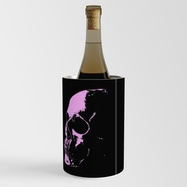 Pink skull on black Wine Chiller