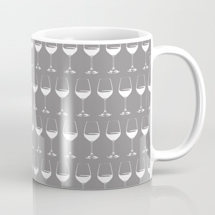 Wine Glasses on Grey Coffee Mug