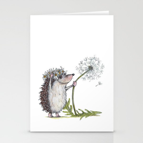 Hedgehog & Dandelion Stationery Cards