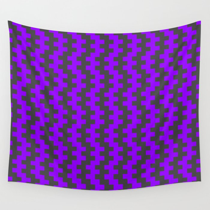 Stripe Dancer Purple Wall Tapestry