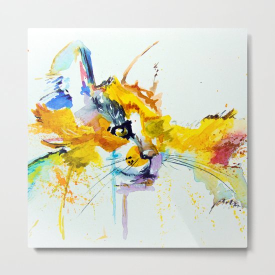 bright cat Metal Print