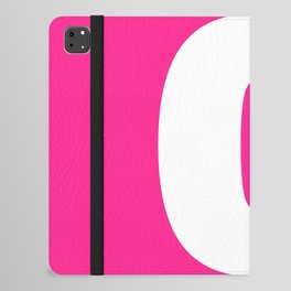 0 (White & Dark Pink Number) iPad Folio Case