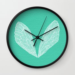 Cicada Wings – Turquoise Wall Clock