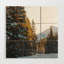 Canmore Mountainscape III | Alberta, Canada | Landscape Photography Wood Wall Art