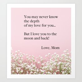 To The Moon and Back Art Print