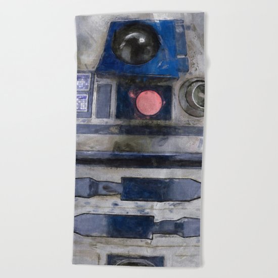 R2D2 Droid Robot StarWars Beach Towel
