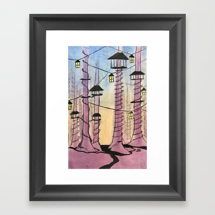 City of Lights Framed Art Print