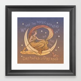 Dreamer of Dreams Framed Art Print