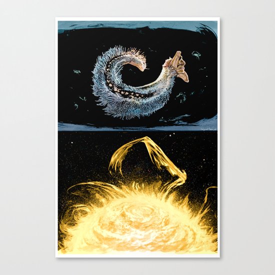 Life on the event horizon 4 Canvas Print