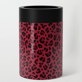 DEEP RED LEOPARD PRINT – Burgundy Red | Collection : Punk Rock Animal Prints | Can Cooler