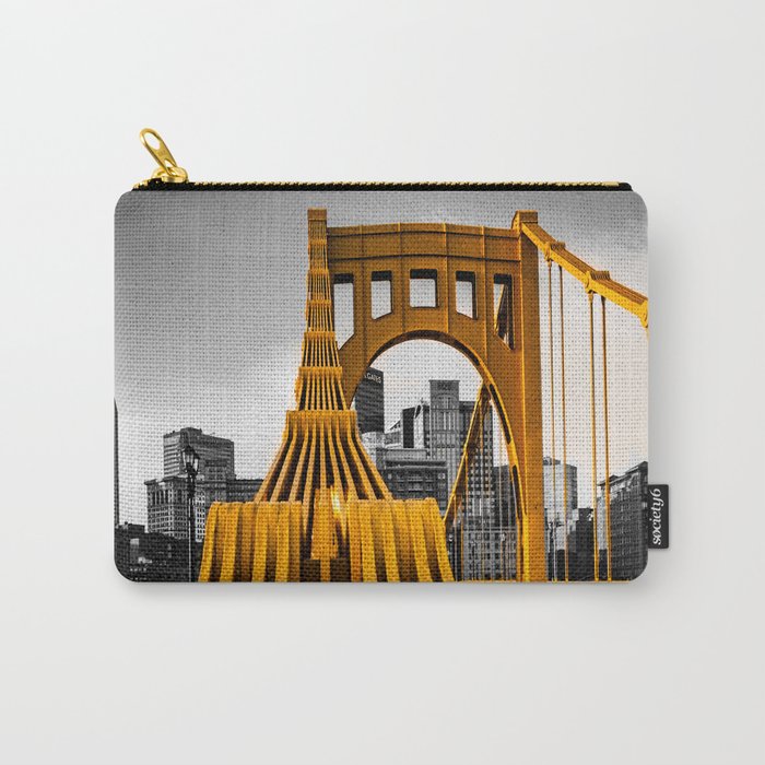 Pittsburgh Pennsylvania City Skyline Bridge Photography Print Carry-All Pouch