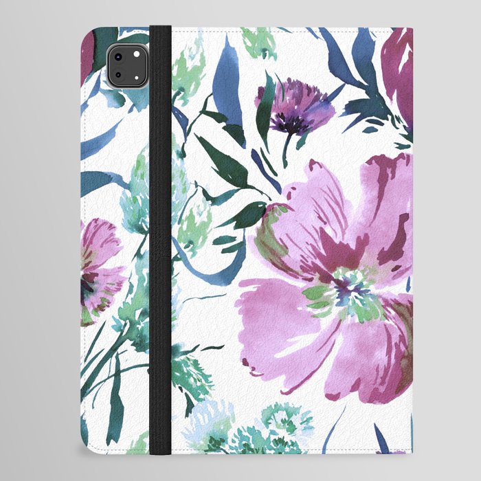 Dramatic Floral iPad Folio Case