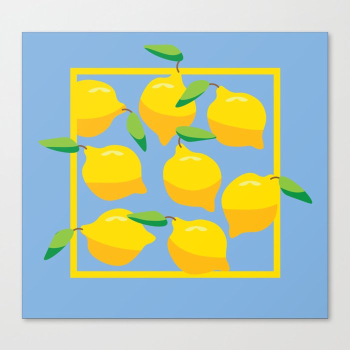 Funky Lemons Canvas Print