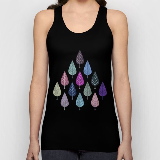 Watercolor Forest Pattern III Unisex Tank Top