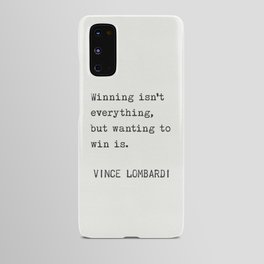 Vince Lombardi quote Android Case