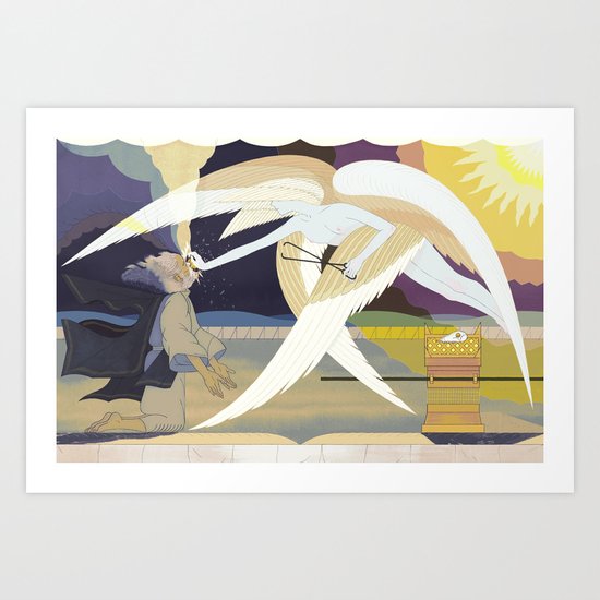 A Man of Unclean Lips (by Sophia Foster-Dimino) Art Print