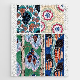 Seguy. Floral colorful background, vintage art deco & art nouveau background, plate no. 14 (Reproduction)  Jigsaw Puzzle