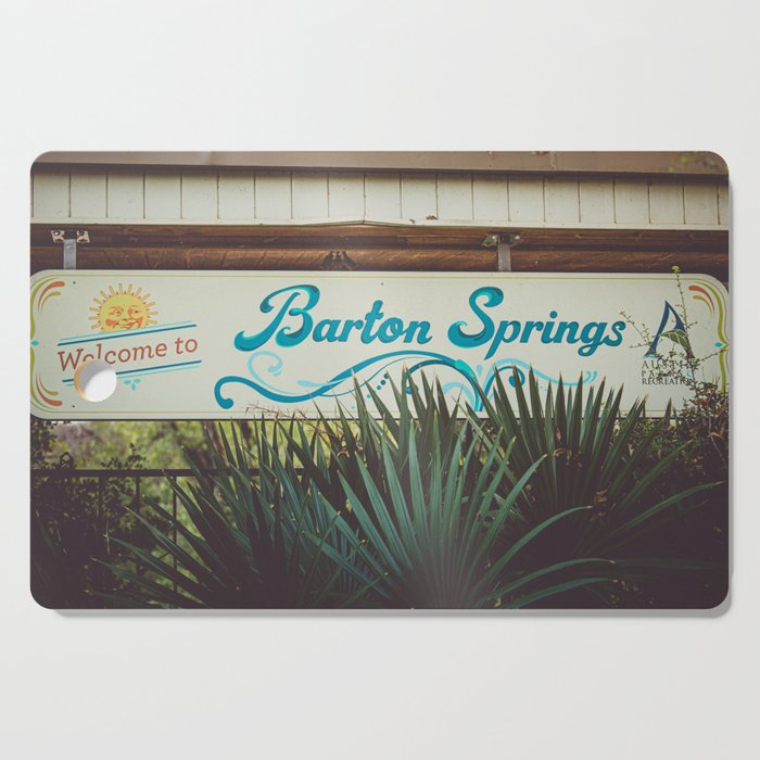 Welcome to Barton Springs | Austin Texas Photography Cutting Board