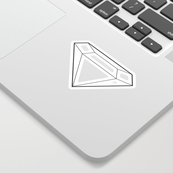 Diamond Pattern - Gray Sticker