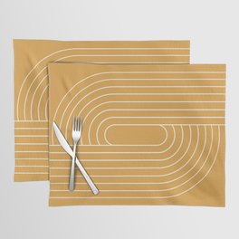 Oval Lines Abstract XXXIII Placemat
