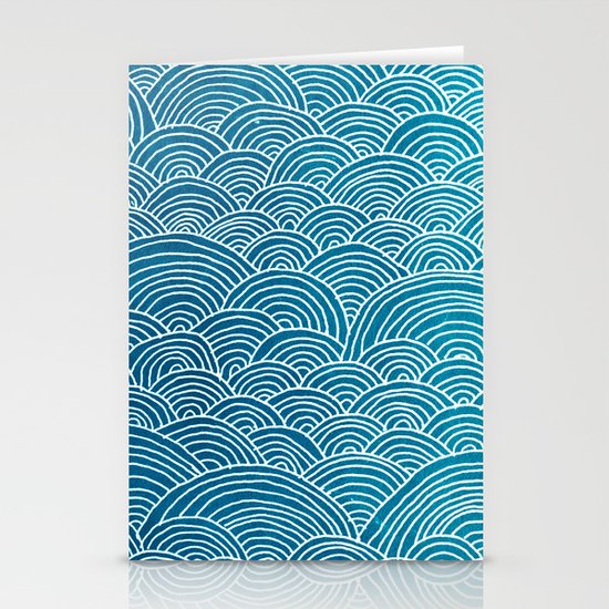 Waves Stationery Cards